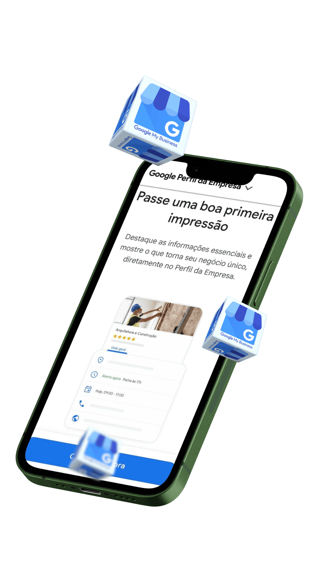 Perfil da empresa no Google otimizado com SEO local e avaliações positivas